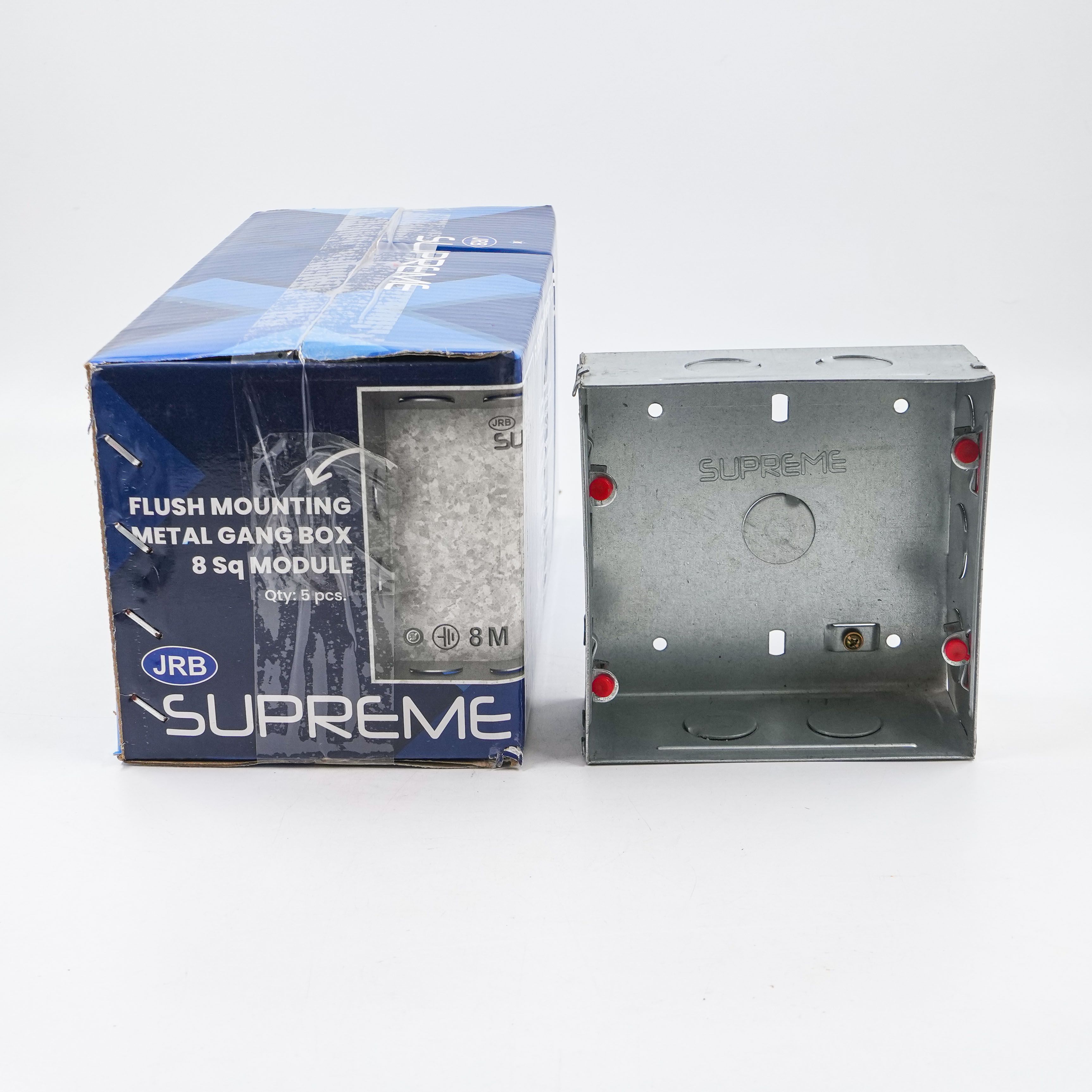JRB Suppreme - 8 Module Metal Box - Vertical